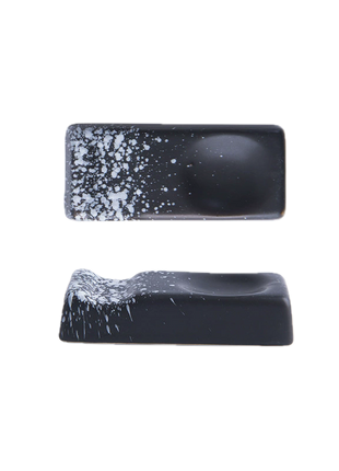 Suport Betisoare, Negru cu detalii Albe