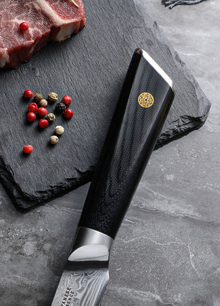 Set 4 Cutite de Steak 12 cm din Otel Damasc cu Manere G10