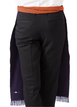 Sort Japonez Tradițional „Maekake” Canvas – Bleumarin, 75% Bumbac