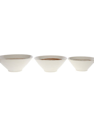 Bol de Ramen Ceramic Alb cu Interior Turcoaz - Diverse Marimi