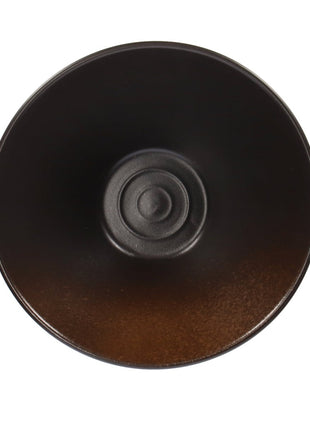 Bol de Ramen Ceramic Neagru cu Note de Maro - Diverse Marimi