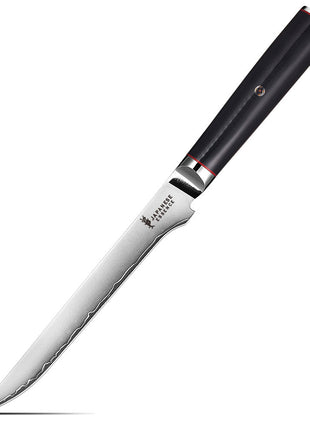 Cutit de Dezosat 18 cm din Otel Laminat cu Maner Negru G10