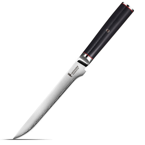 Cutit de Dezosat 18 cm din Otel Laminat cu Maner Negru G10