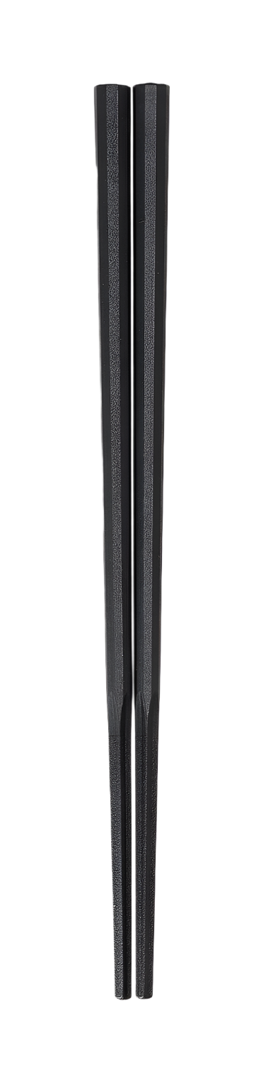 Betisoare Japoneze Dodecagonale Gurumen, Negru, 19cm