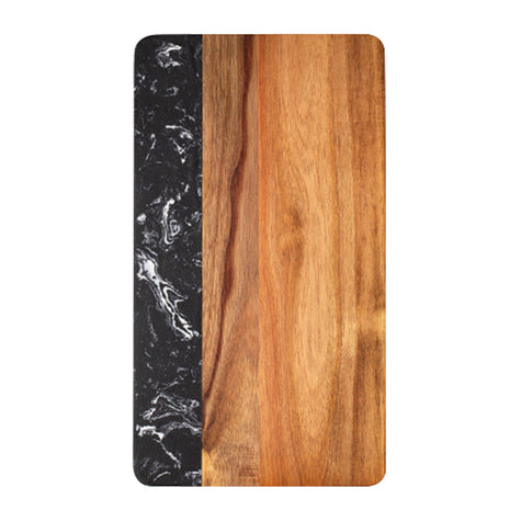 Tocator 40x22 cm din Lemn de Acacia si Piatra Griotte