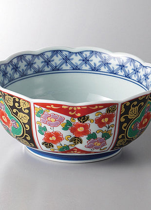 Bol Japonez Arita, Model Floral Multicolor, 13cm