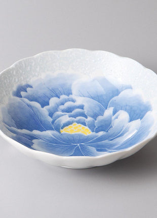 Bol Japonez Momoyama Bujor Indigo, 16.8 cm