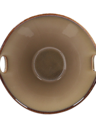 Bol Ceramic, Negru Bej, 700 ml