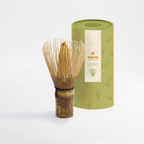 Tel pentru Matcha (Chasen) Bamboo 80 Fire, 11cm