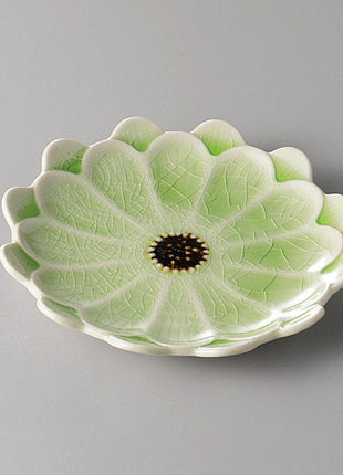 Farfurie Japoneza Mica Daisy, Verde Hiwa, 11.5cm