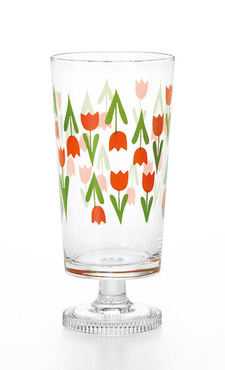 Pahar Japonez Retro Tumbler cu Picior, Tulip, 305 ml