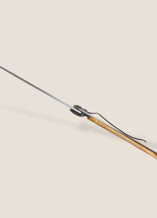 Briceag TERRA, Ultra-Light 37g, Lama din Otel Inoxidabil Z40C13, Finisaj Titan Gri, Maner din Lemn de Maslin, 9.5 cm