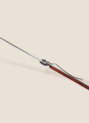 Briceag Peisaj, Ultra-Light 37g, Lama din Otel Inoxidabil Z40C13, Finisaj Titan Gri, Maner din Lemn Coral, 9.5 cm