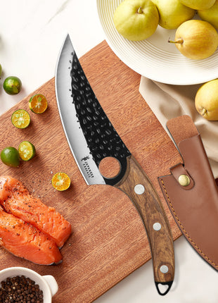 Cutit de filetat 15 cm cu maner din lemn masiv
