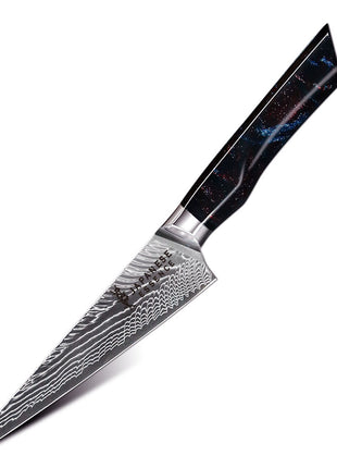 Cutit Universal 15 cm din Otel Damasc cu Maner Cosmic Galaxy