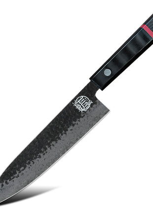 Cutit Kiritsuke 20 cm din Otel Damasc cu Maner G10 Negru