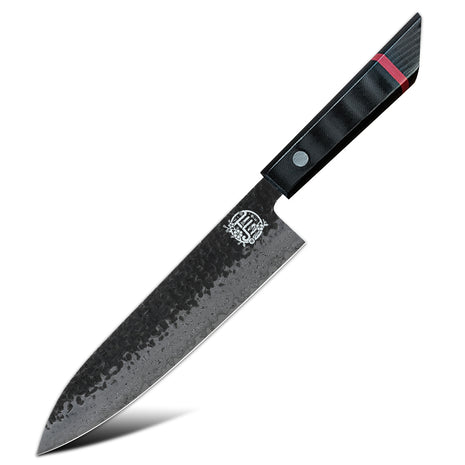 Cutit Kiritsuke 20 cm din Otel Damasc cu Maner G10 Negru