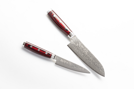 Set 2 Cutite Japoneze Yaxell Super GOU, Damascus 161 Straturi, SG2