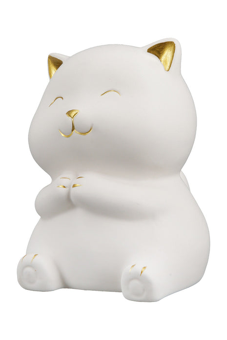 Figurina Decorativa Kitty, Ceramica, Alb