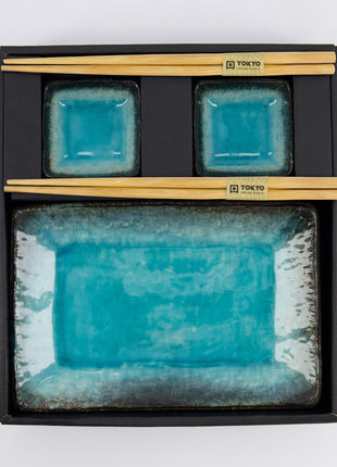 Set Sushi Yamasaku Sky Blue, 6 Piese, Stoneware, Albastru