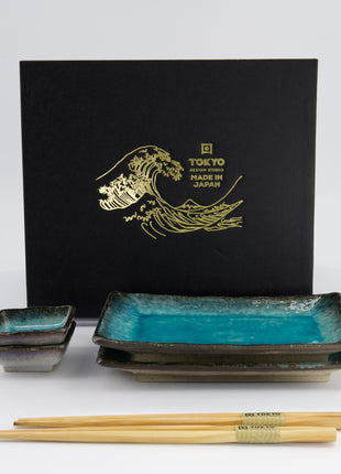 Set Sushi Yamasaku Sky Blue, 6 Piese, Stoneware, Albastru