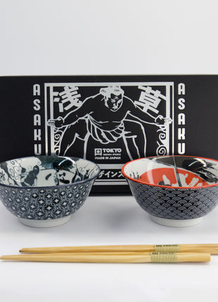 Set Boluri Japoneze Asakusa Tayo cu Betisoare, 550ml