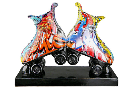 Sculptura Decorativa Roller Skates Street Art, Rasina Sintetica, Multicolor