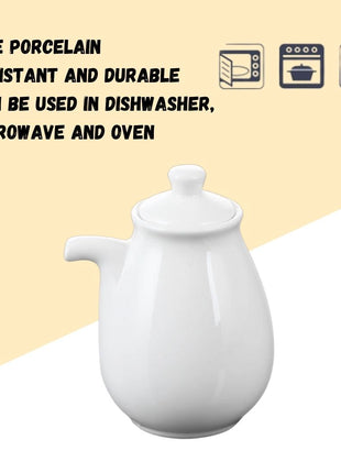 Recipient pentru Sos de Soia din Portelan Fin, 170 ml