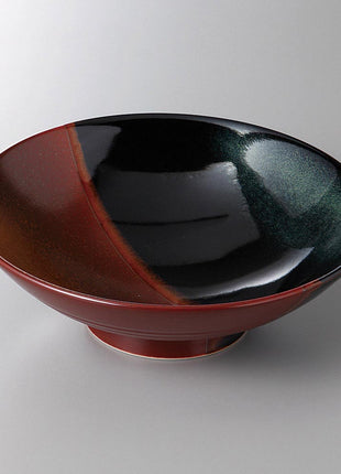 Bol Japonez Akebono Tenmoku pentru Servire, 24 cm