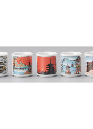 Set 5 Cesti Japoneze Kyoto Four Seasons, 4.2 cm