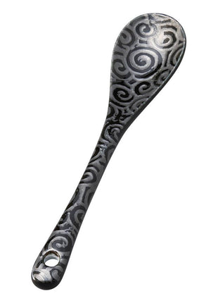 Lingura Japoneza, Model Vartej Negru, 12 cm