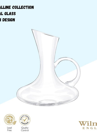 Decanter pentru Vin din Sticla Cristalina, 1200 ml