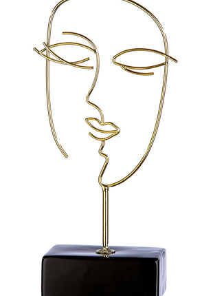 Sculptura Decorativa Vision, Metal Auriu