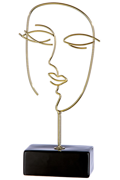 Sculptura Decorativa Vision, Metal Auriu