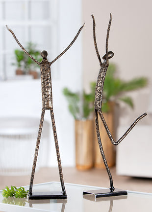 Set Figurine Decorative Emotion, Metal Argintiu