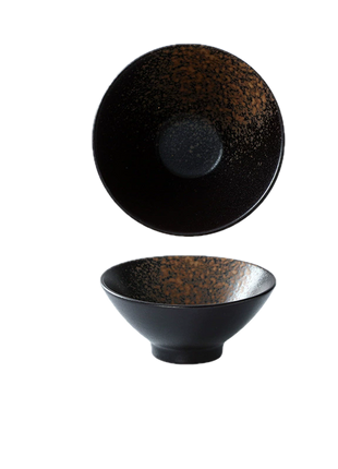 Bol Ceramic Japonez, Negru Maro, 330 ml