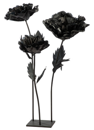 Decoratiune Florala, Negru, 155 cm