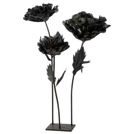Decoratiune Florala, Negru, 155 cm