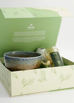 Set Japonez pentru Matcha Reef Blue, 4 Piese