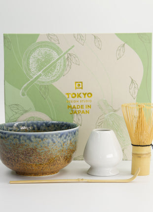 Set Japonez pentru Matcha Reef Blue, 4 Piese