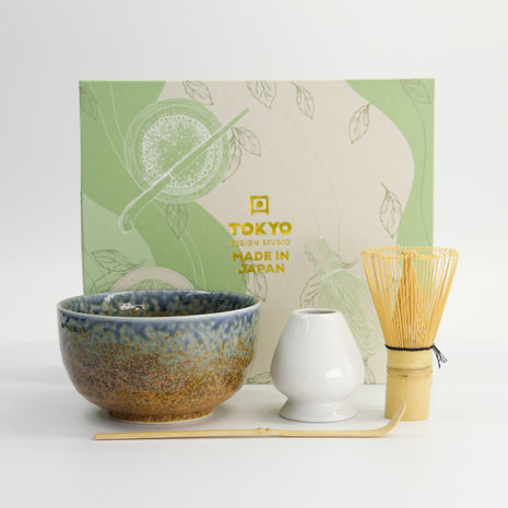 Set Japonez pentru Matcha Reef Blue, 4 Piese