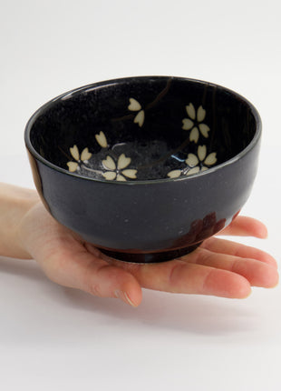Set Japonez pentru Matcha Sakura Black, 4 Piese