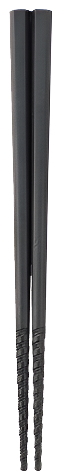 Betisoare Japoneze Hexagonale Tornado Negre, 18cm