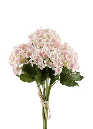 Buchet Decorativ Artificial cu Hortensie, Roz, 28 cm