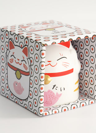 Cana Kawaii Lucky Cat Roz, Cutie Cadou, 340ml