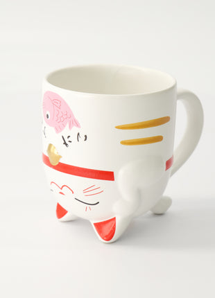 Cana Kawaii Lucky Cat Roz, Cutie Cadou, 340ml