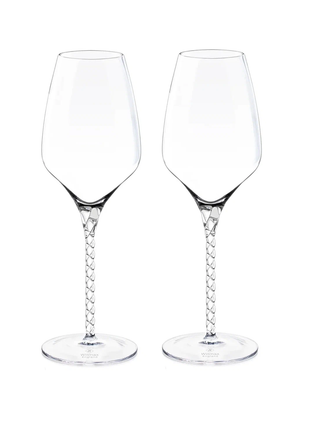 Set 2 Pahare de Vin, 600 ml, Sticla Cristalina, 28 cm