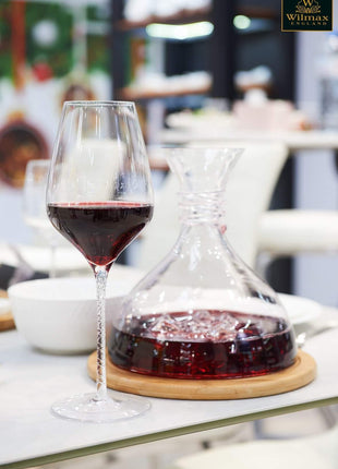 Set 2 Pahare de Vin, 800 ml, Sticla Cristalina, 29 cm
