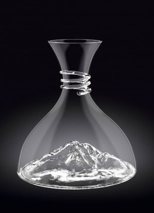 Decanter pentru Vin cu Design Munte din Sticla Cristalina, 1500 ml