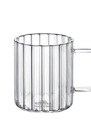 Set 6 Cani din Sticla Termorezistenta, 400 ml